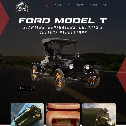 Website for Ford Model T parts & services
