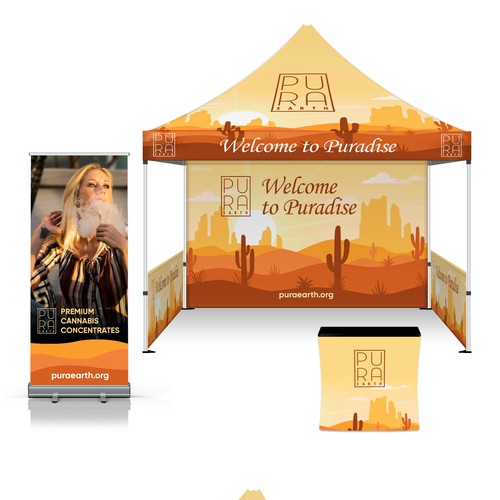 Canopy tent graphic design tradeshow booth