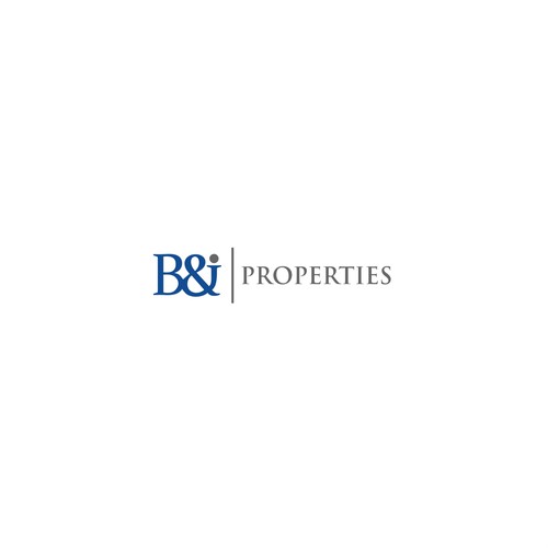 Typeface logo design for B&J Properties