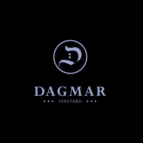 logo concept for dagmar wine