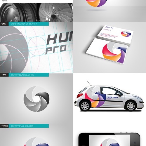 Colourful logo concept for a photographer