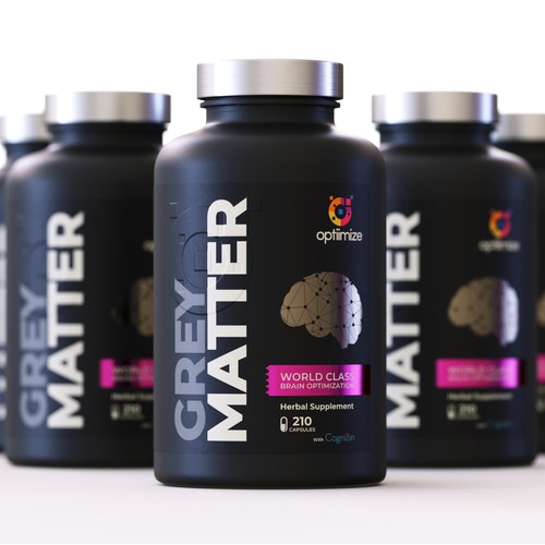 Label design for a premium supplement brand