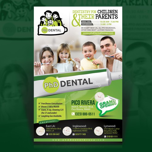 Flyer design for a state of the art Dental Group