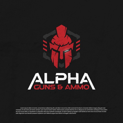 Logo concept for Alpha Guns & Ammo (word mark logo only)