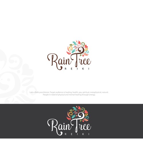 Colorful Logo For Reiki Practitioner