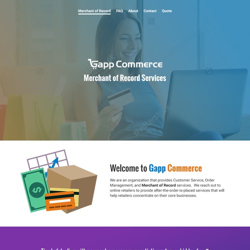 Web Design for Ecommerce Service Provider