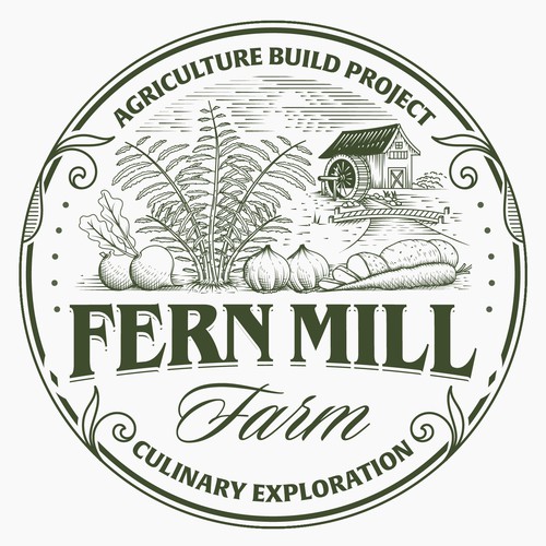 Logo Concept Fern Mill Farm