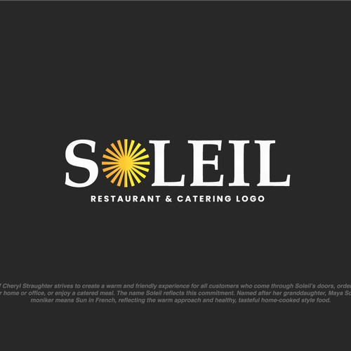 " Soleil Restaurant & Catering " LOGO DESIGN 