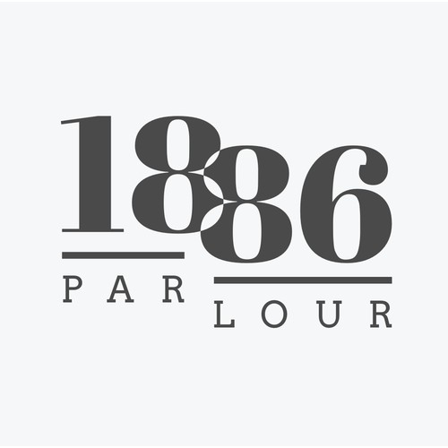 Classic Logo for "Parlour 1886" Restaurant
