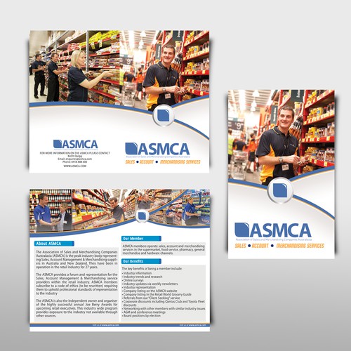 ASMCA (The Association of Sales and Merchandising Companies Australasia) needs a new brochure design