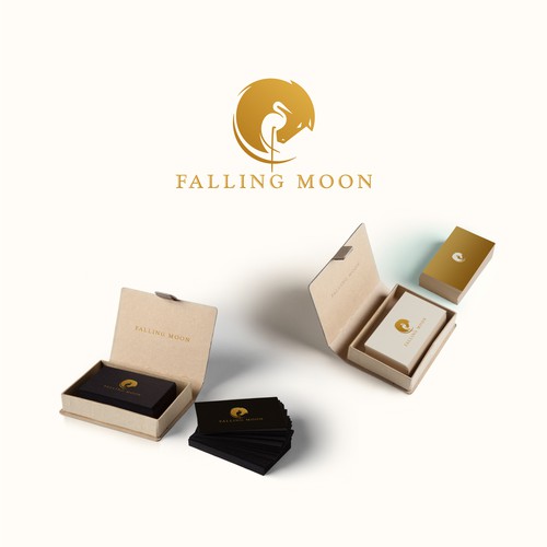 Welsh ponies, Falling Moon Farm Logo