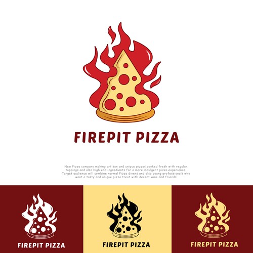 FIREPIT PIZZA LOGO CONCEPT