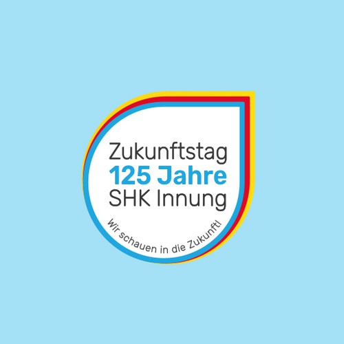 Logo for the 125th anniversary of a plumbing, heating, and air conditioning guild