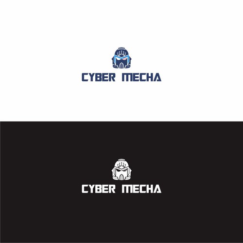 Cyber Mecha (Robot) Logo for Cyber Security Blog