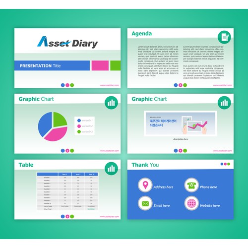 Design Power Point Template for Online Financial Services