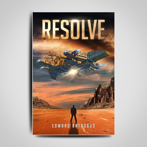 Book Cover Design about spaceship on earth