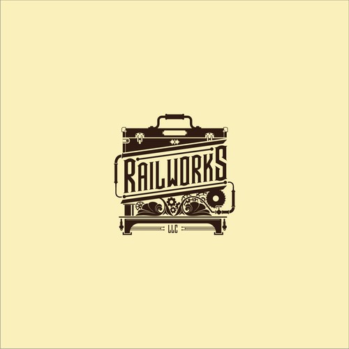 Railworks, logo with a steampunk vibe