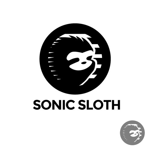 Cool sloth logo