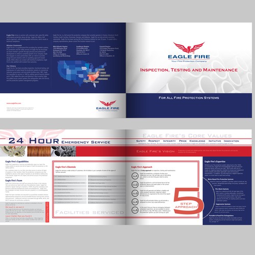 Create the 1st of many brochures for Eagle Fire Inc.