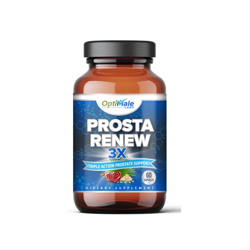 Men's Prostate Supplement Label Design
