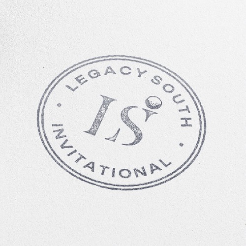 Classic Circular Stamp Style Logo for legacy South Invitational