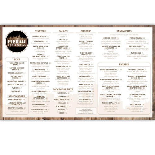 Menu Design