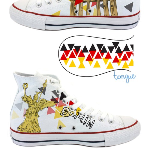 create gripping city or country designs for chucks in a modern cool look