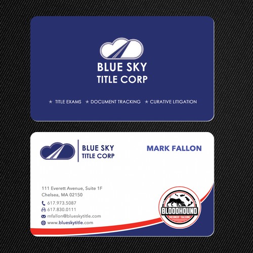 Business card for blue sky