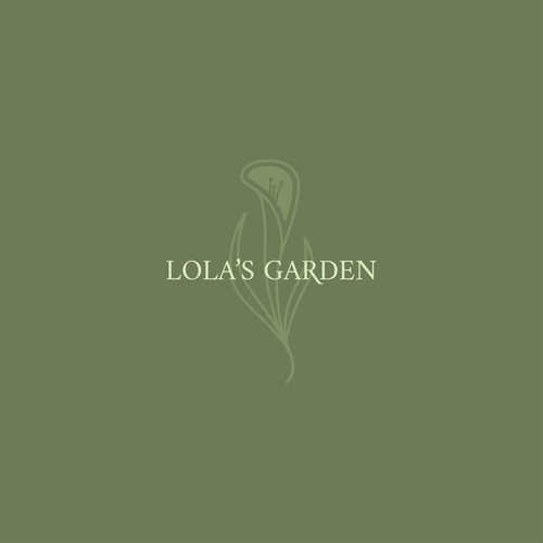 Simple logo for Lola's Garden