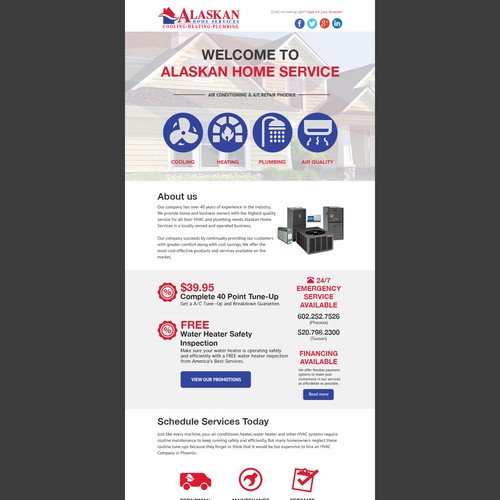 Alaskan Home Service Web Design