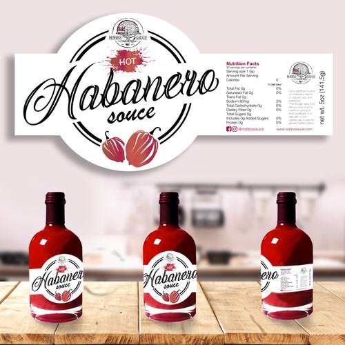 Label for Habanero souce