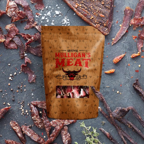 Beef Jerky Package Logo Design