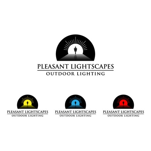 logo concept for pleasant lightscapes 