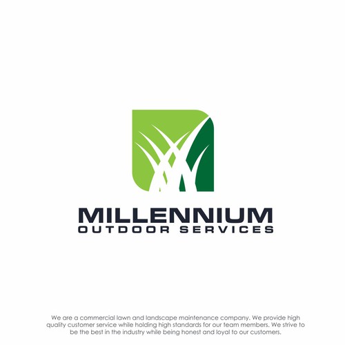 logo concept for Milleinium Outdoor Services