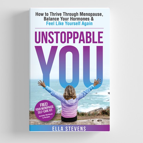 Bold & Empowering Book Cover for Unstoppable You