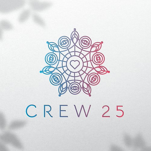 Mandala logo style for Crew 25