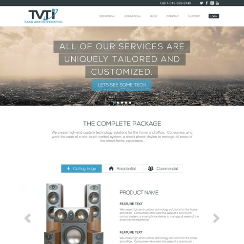 TVTI, a Smart Home Automation Company wants Sleek, Modern, Sophisticated Design