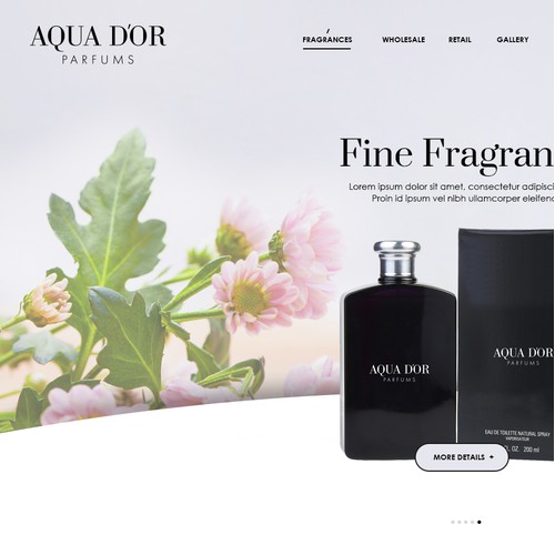 Cosmetics ecommerce website template
