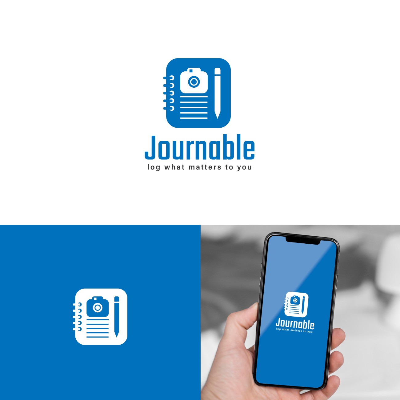 Give me a logo for a journal/diary app