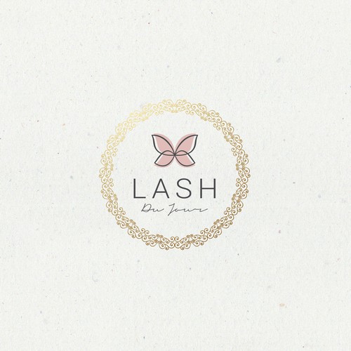 logo for luxurious brand for  eyelashes