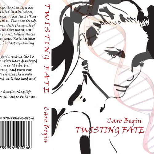 Book cover- Twisting fate