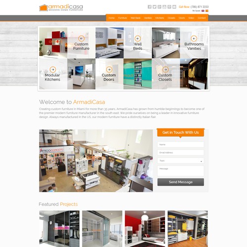 Custom Furniture / Modern Furniture Website