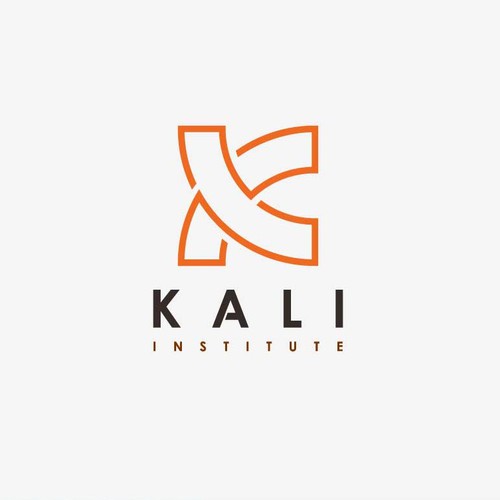 "K" modern ckean logo concept for kali institute