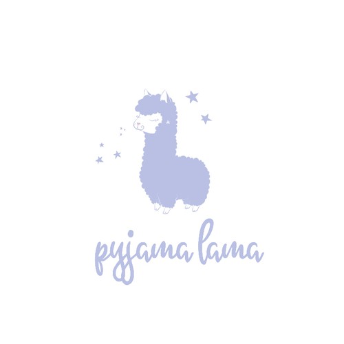 Cute lama logo for Pyjama Lama - pyjamas for kids