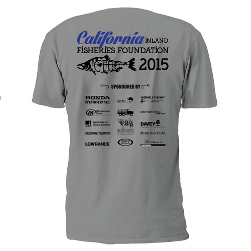 Create a winning annual event shirt for California Inland Fisheries Foundation