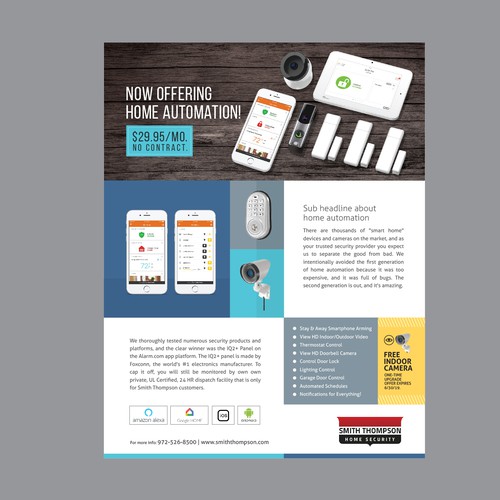 Flyer Design for Home Security Company