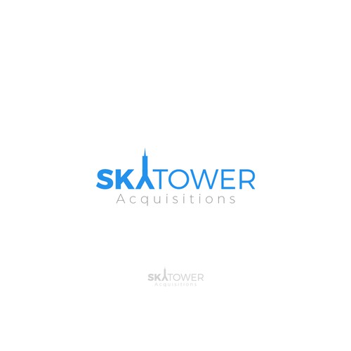 Minimal logo design for Sky Tower Acquisitions