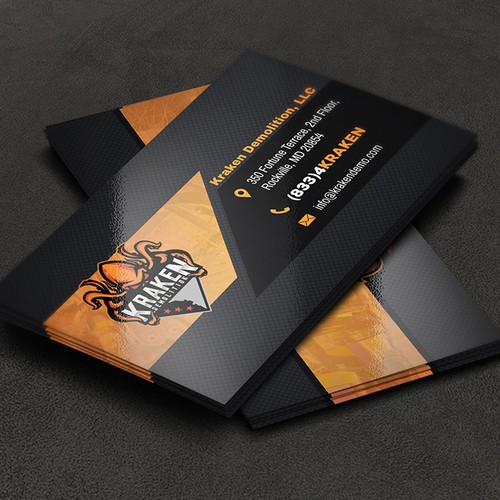 Creative and Unique Business Card for a Demolition Company!