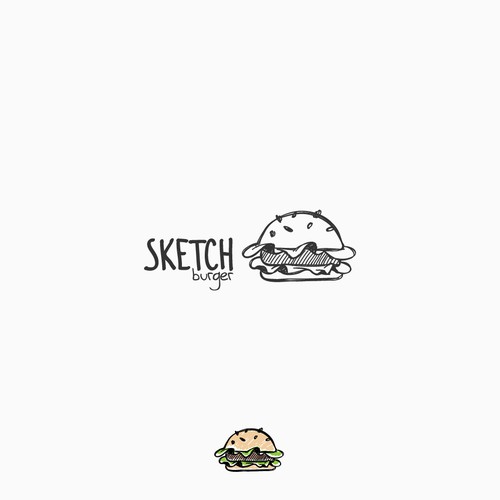 Sketchy burger logo