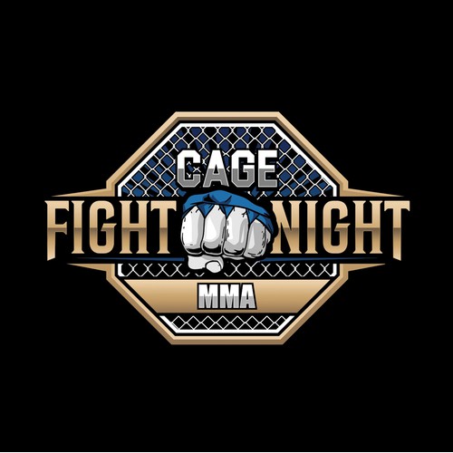 CAGE FIGHT NIGHT MMA LOGO